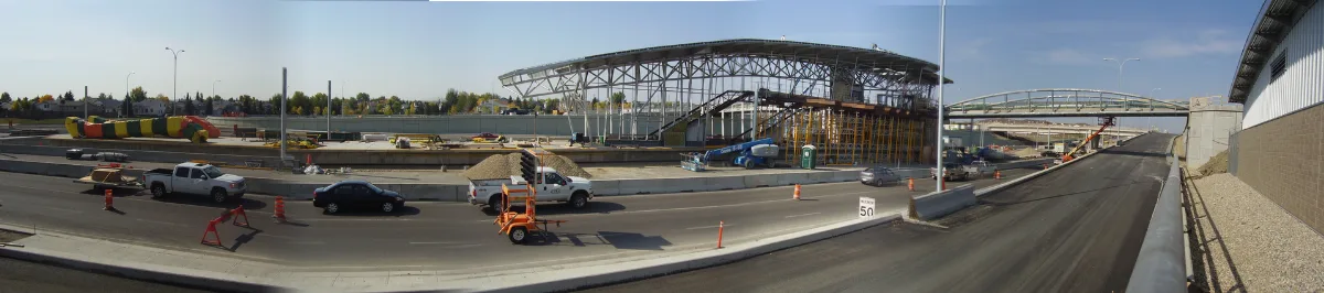 Crowfoot Lrt Station Under Construction