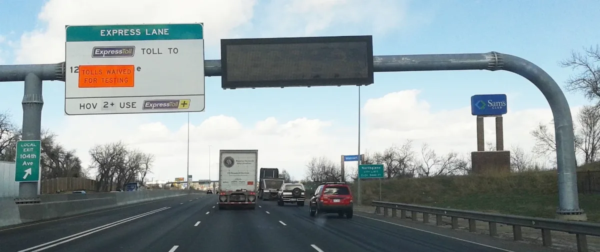 Express Lane & Variable Message Signs, Nb I 25, Northglenn, Co