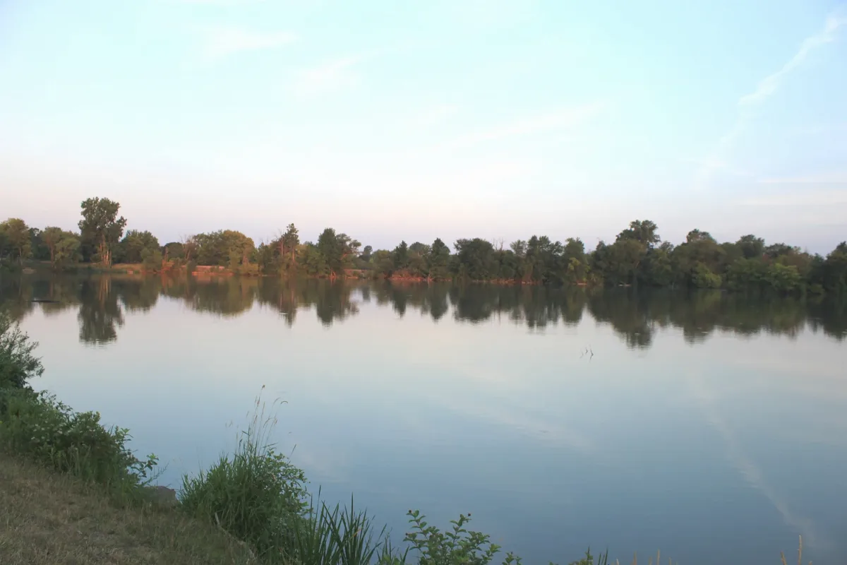 Ford Lake Viewed From Wabash Street Milan Michigan