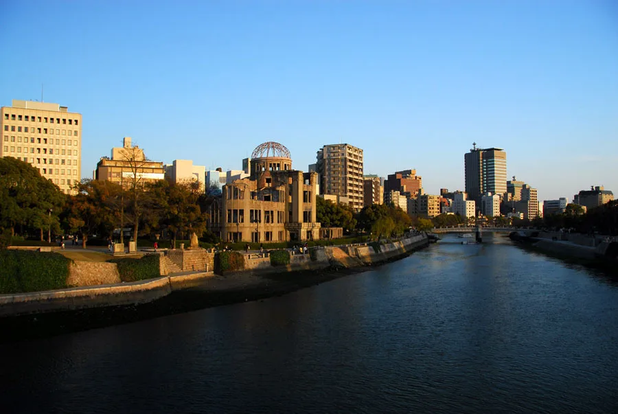 Ganbaku Dome Of Hiroshima From Distance
