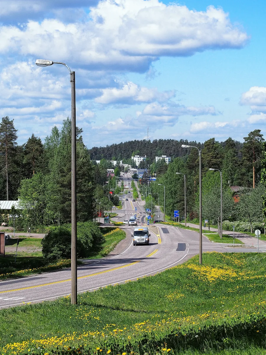 Karkkilan Kaupunki Vihtijärventieltä Kuvattuna.