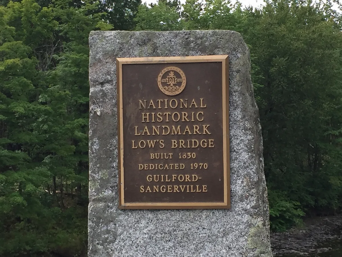 Lowes Covered Bridge, National Register, Maine 02