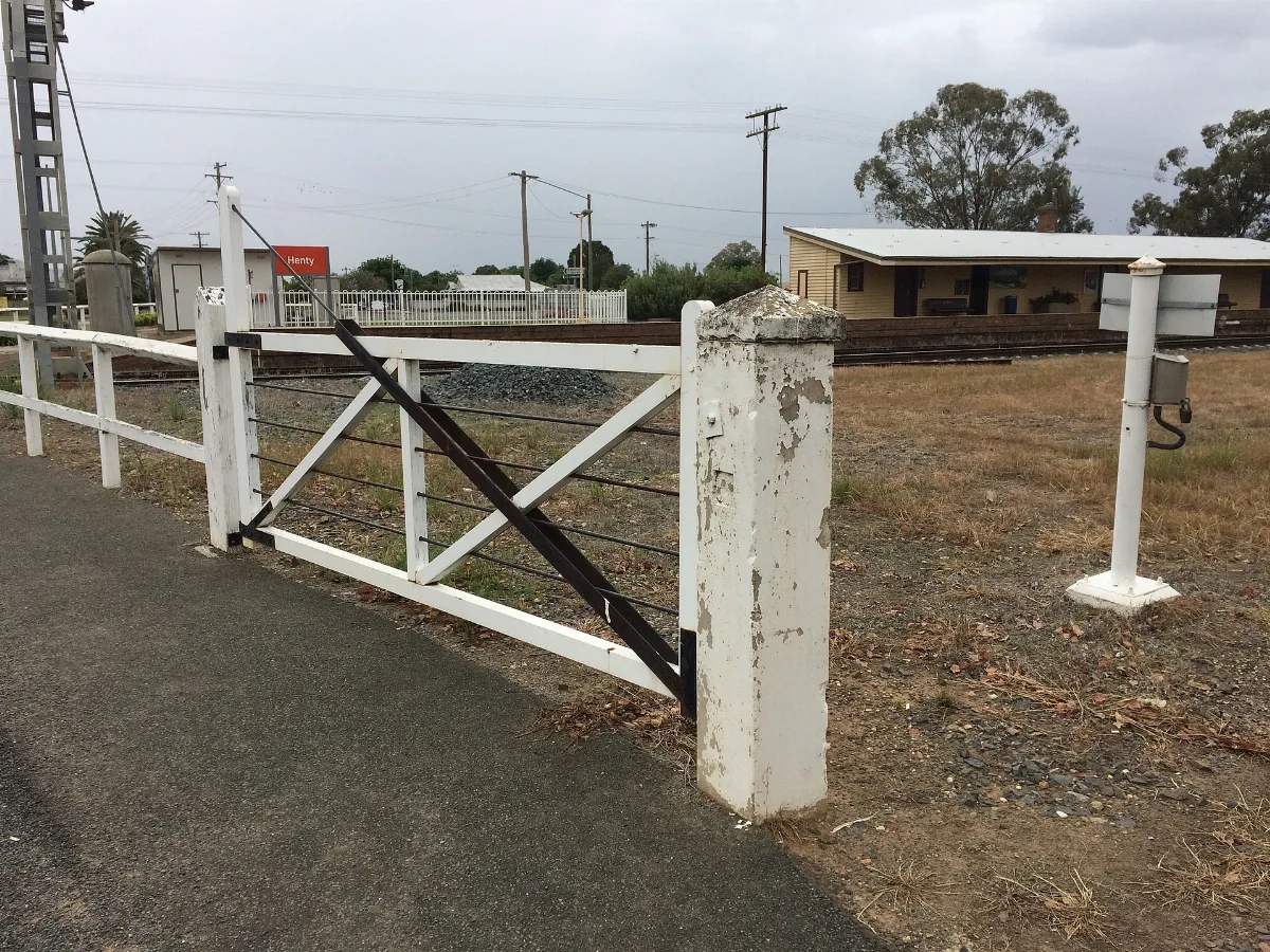 Old Railway Gate At Henty