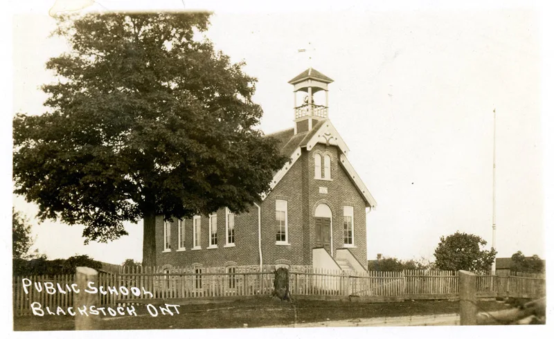 Public School In Blackstock, Ontario (C 1900S)