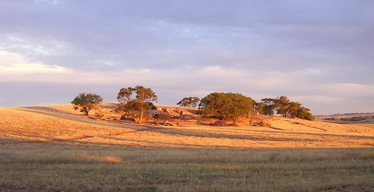 Remains Of A Copper Mine Quarry Near Kapunda, South Australia