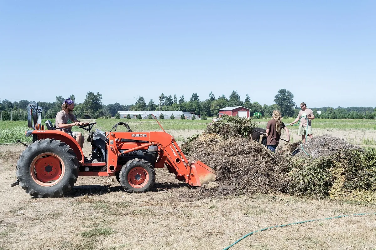 Turning Compost
