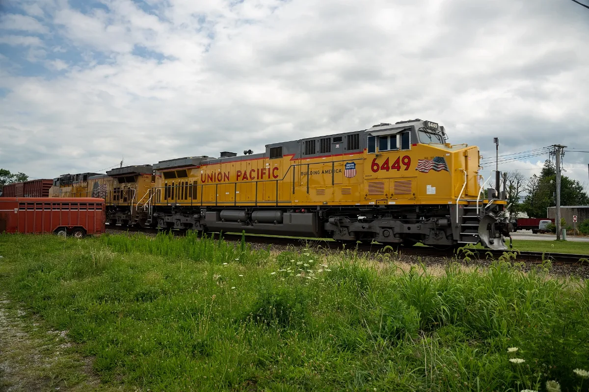 Union Pacific Up 6449 Passing Through Casey, Illinois July 2023